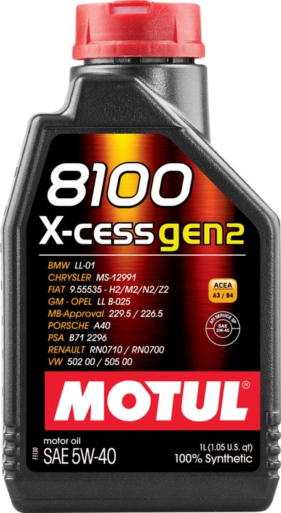 Motul 8100 X-CESS GEN2 5W-40 · 1L